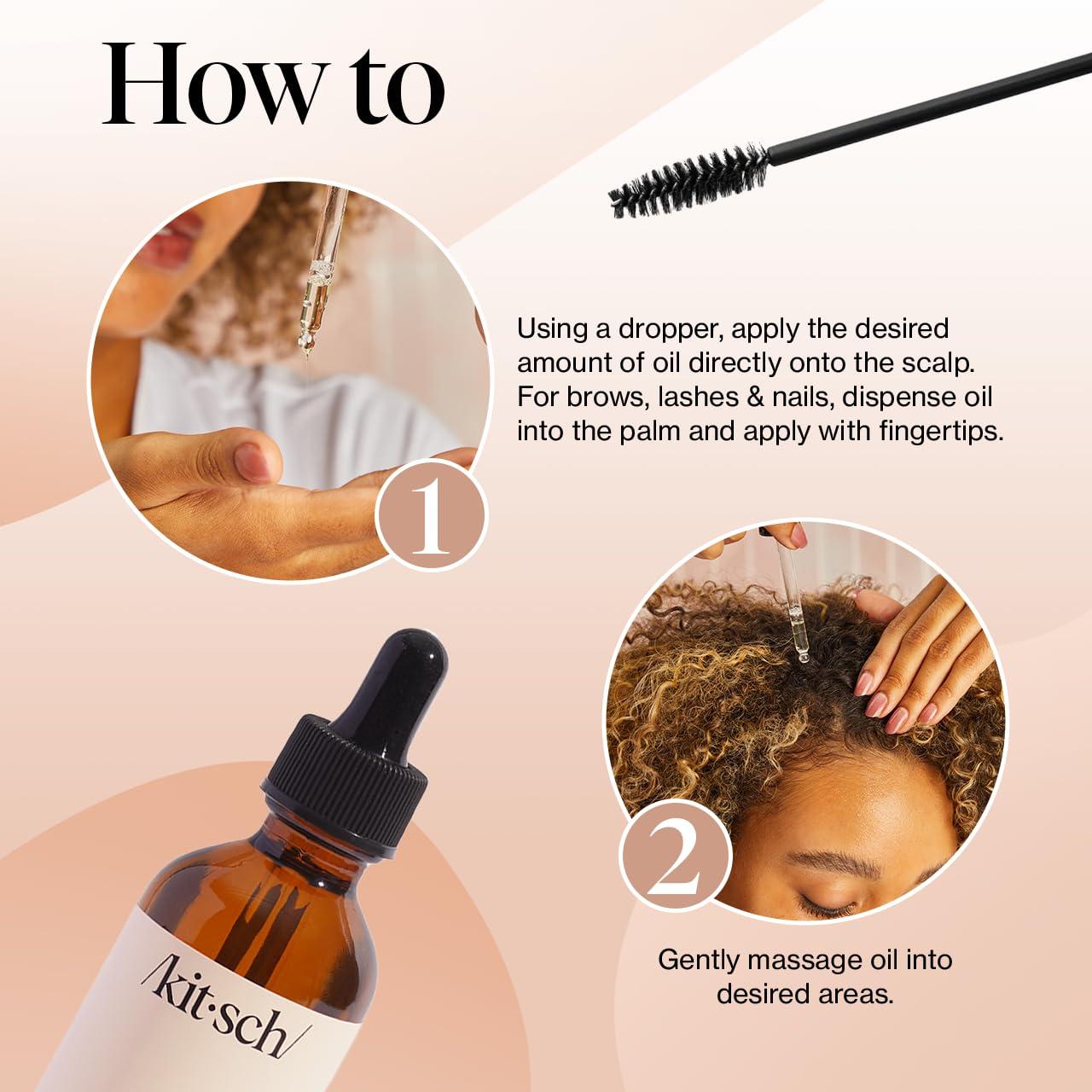 Aceite de Ricino Orgánico Kitsch 59 ml - Crecimiento Cabello y Piel