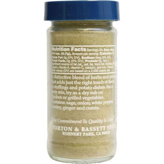 Sazonador de Aves Morton & Bassett 59.5g - Sin Sal, No OGM