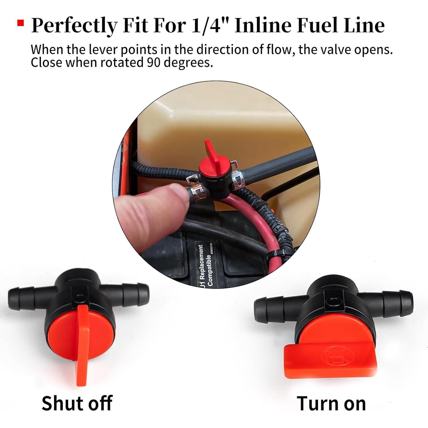 Válvula de Corte de Combustible CLSR2U 1/4" 10 Paquetes