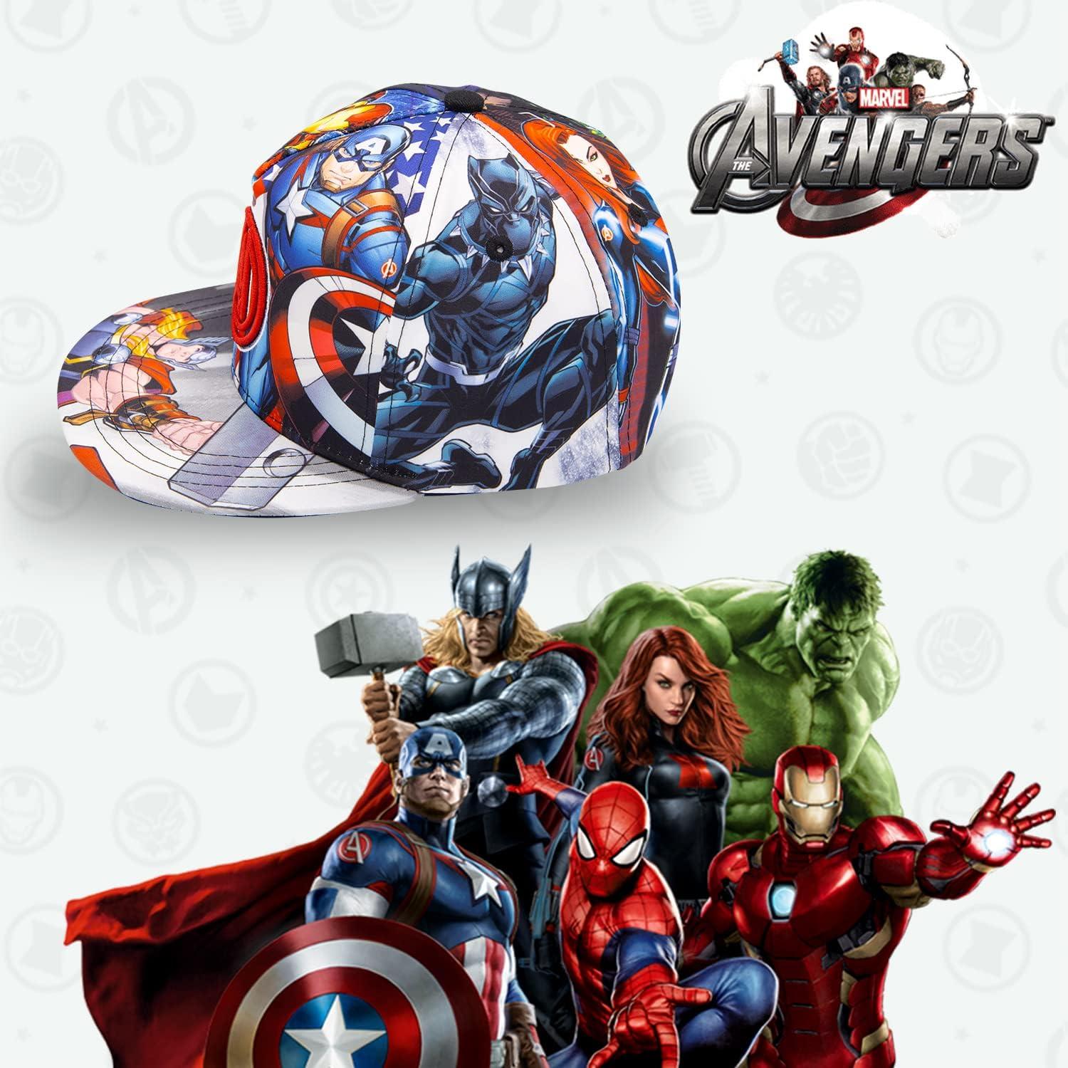 Gorra de béisbol Marvel Avengers para niños 5 a 14 años