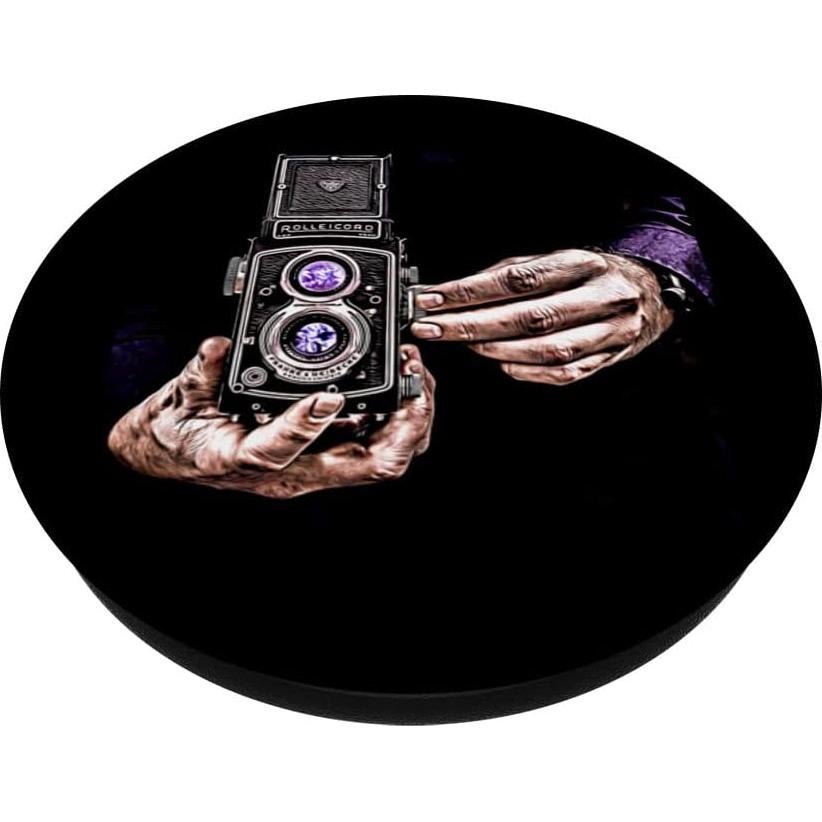 PopSockets PopGrip Intercambiable Negro para Fotógrafos