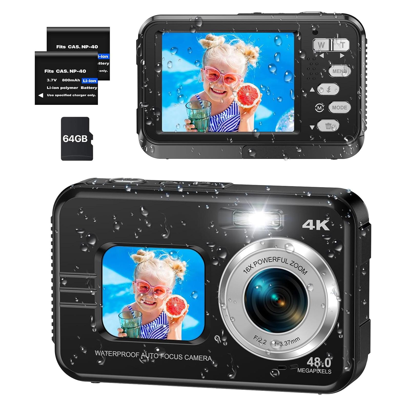 Cámara Submarina 4K XNSIAKXA WDC901 Impermeable 11FT