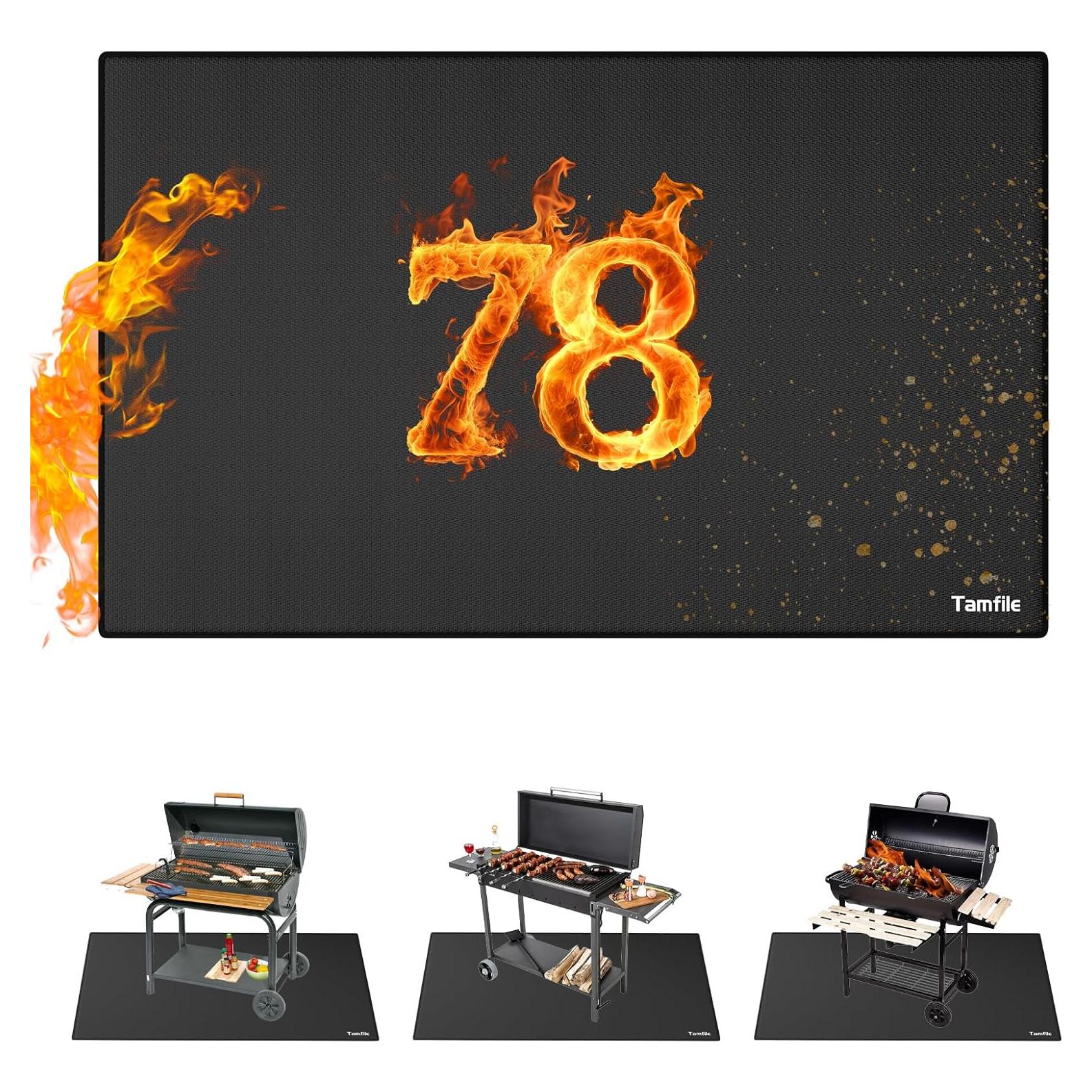 Alfombrilla para Parrilla Tamfile 198x122 cm Resistente al Calor
