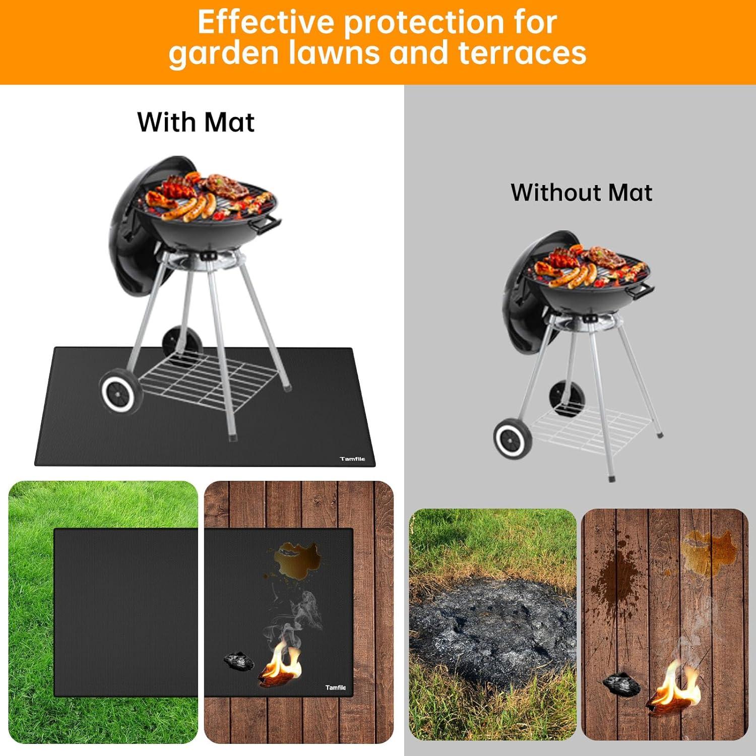 Alfombrilla para Parrilla Tamfile 198x122 cm Resistente al Calor