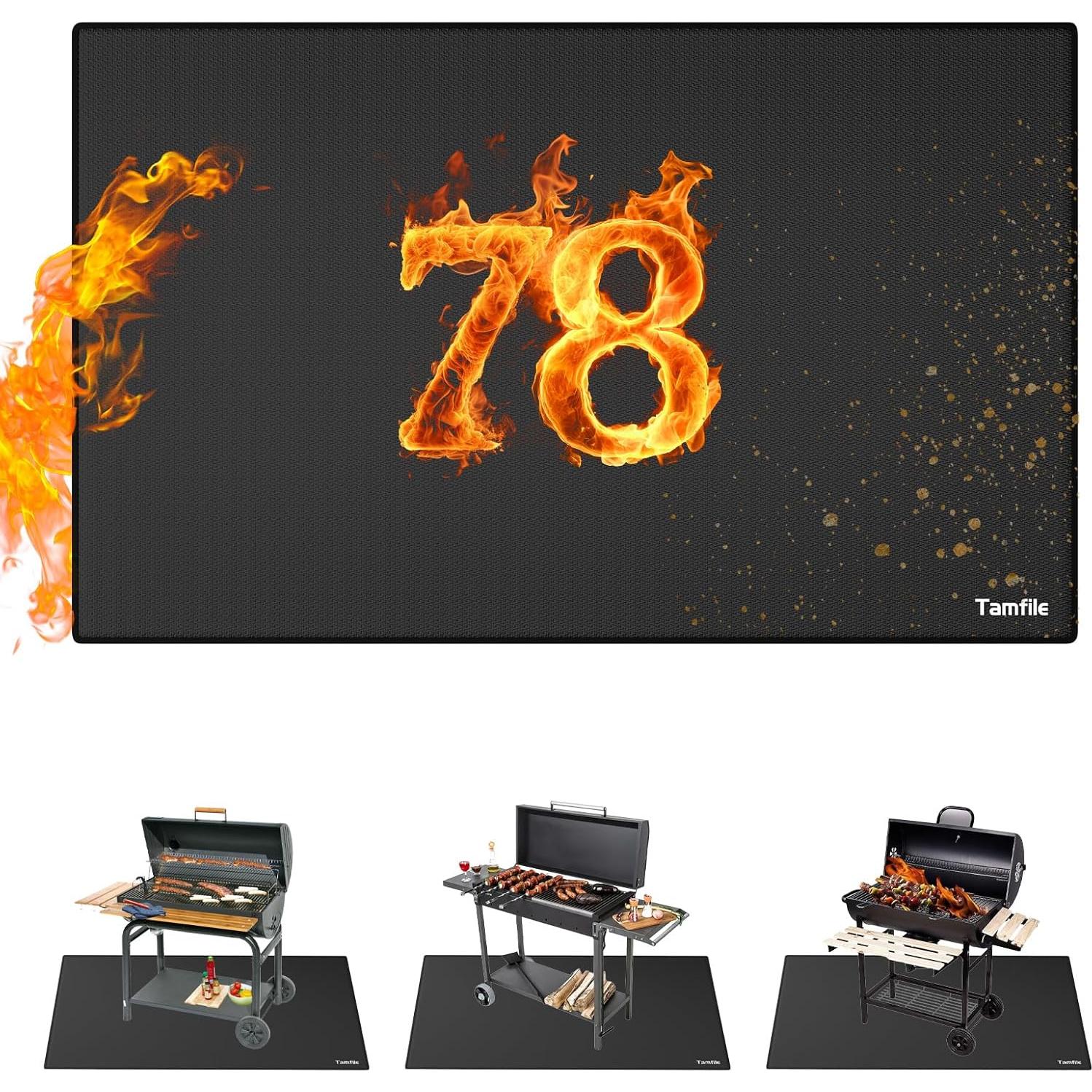 Alfombrilla para Parrilla Tamfile 198x122 cm Resistente al Calor