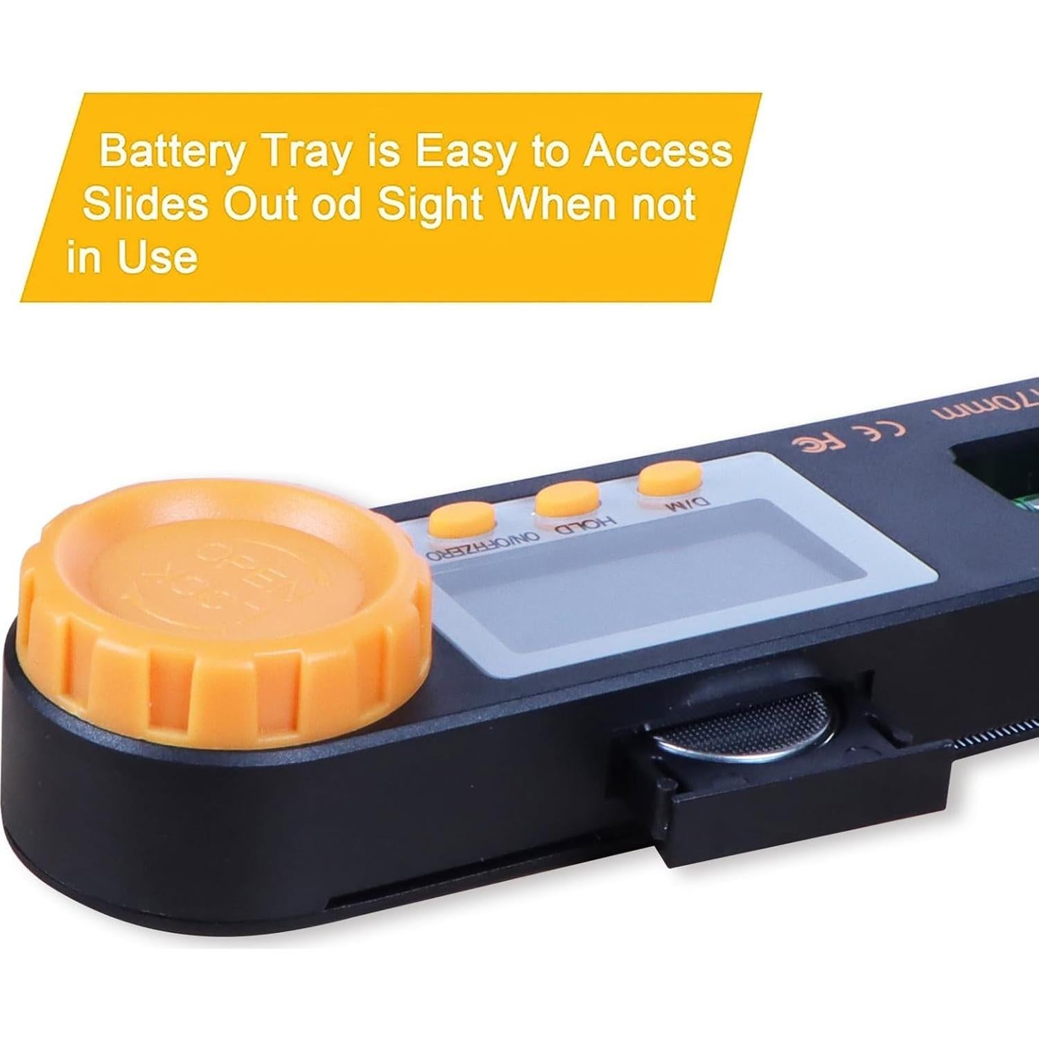 Transportador Digital Rainyb 5" con Niveles de Burbuja y LED