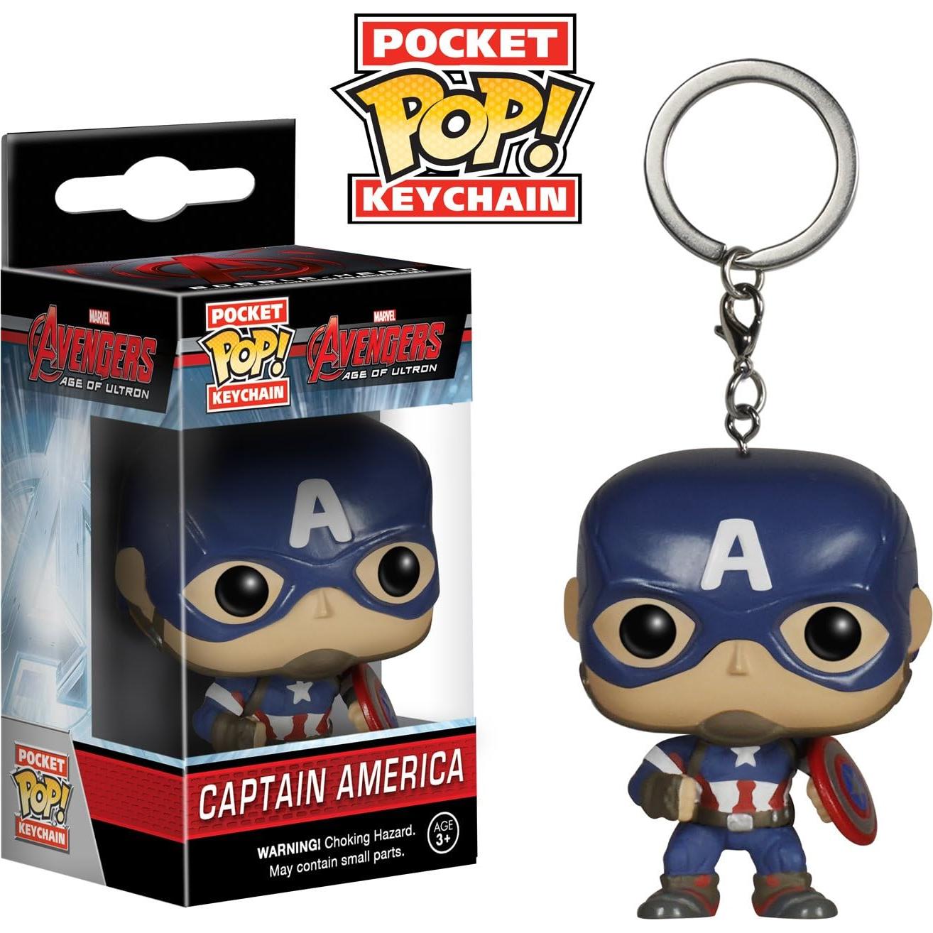 Funko Pocket Pop Llavero Capitán América 3,81 cm Marvel