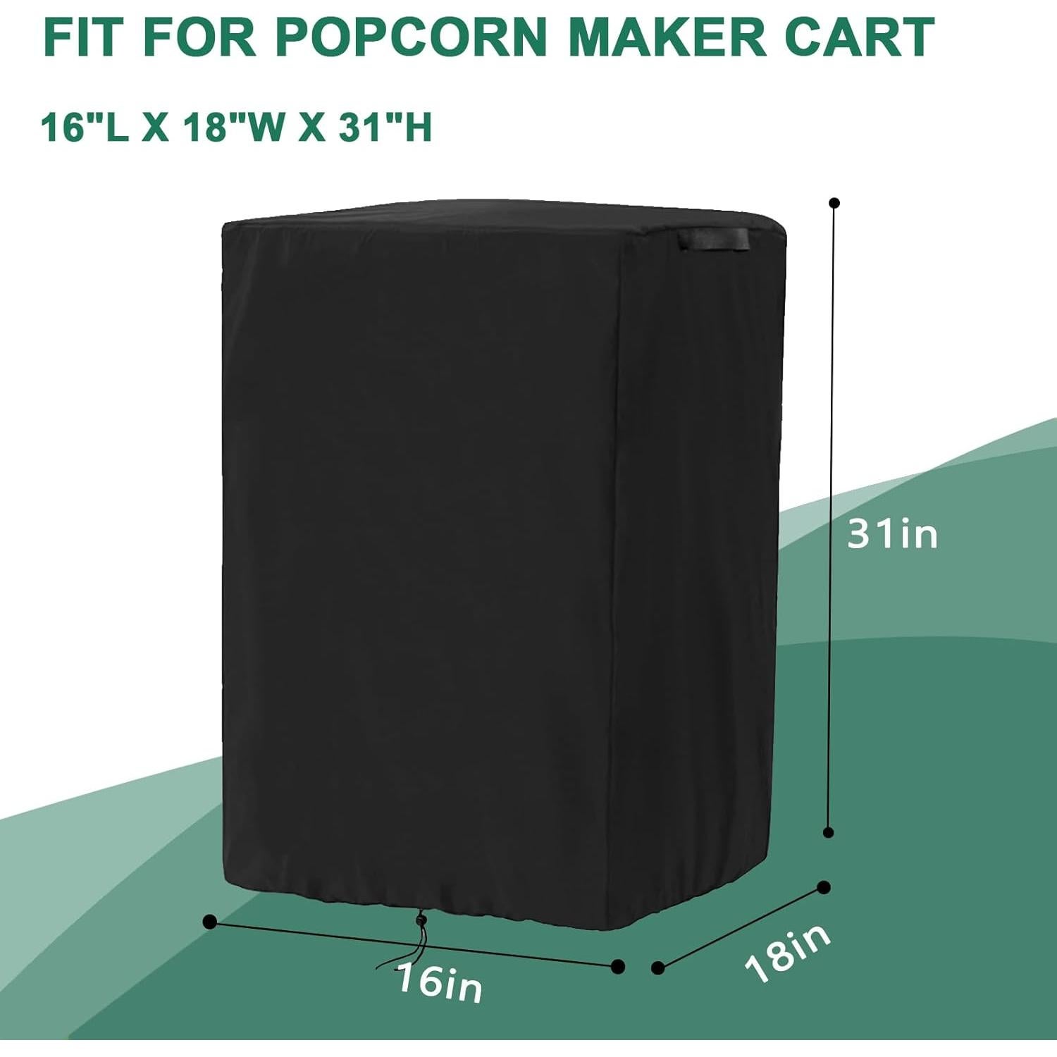 Cubierta Impermeable para Carrito de Palomitas Colewin 40.64x45.72x78.74cm