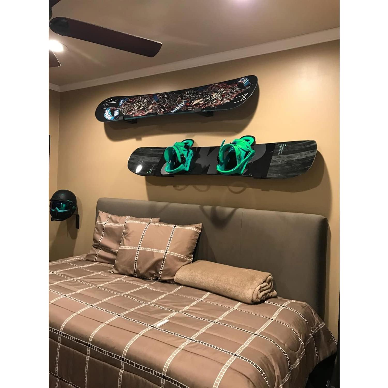 Soporte de Pared para Snowboard Poskad - Aluminio Minimalista