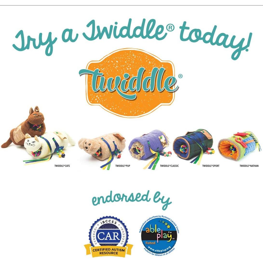 Twiddle Muff Gato Marrón - Actividad Sensorial para Demencia