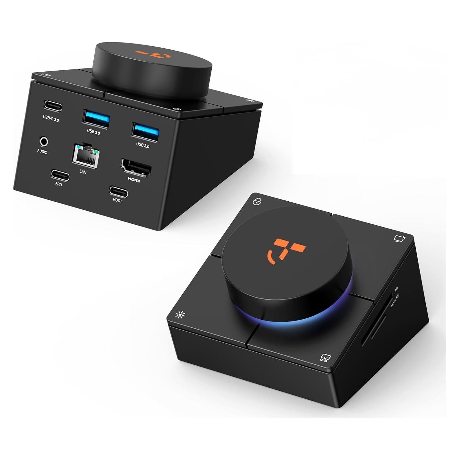 Dock USB-C 10 en 1 TobenONE con HDMI 4K, 100W PD, 5 Botones