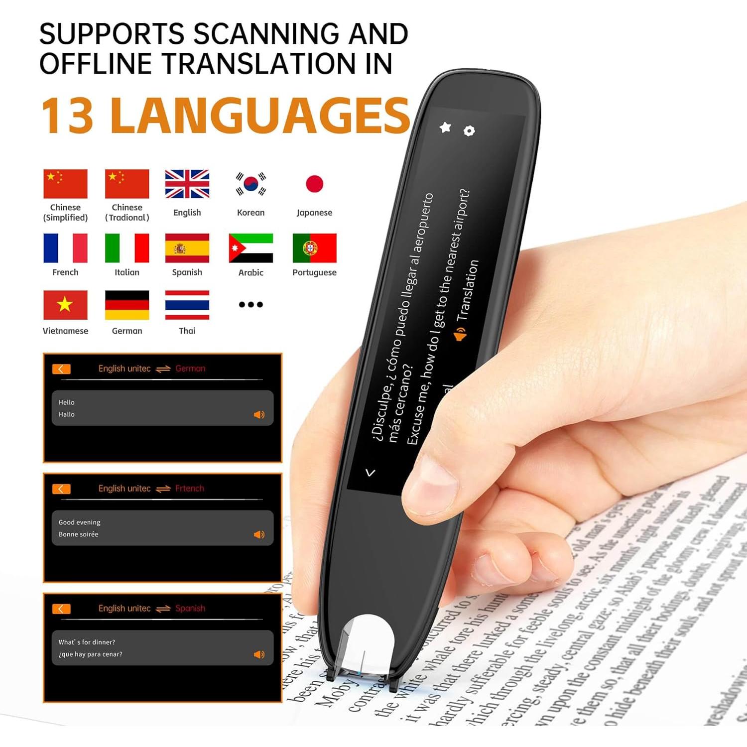 Bolígrafo Traductor Portátil Shenzhen A26S - 112 Idiomas, OCR