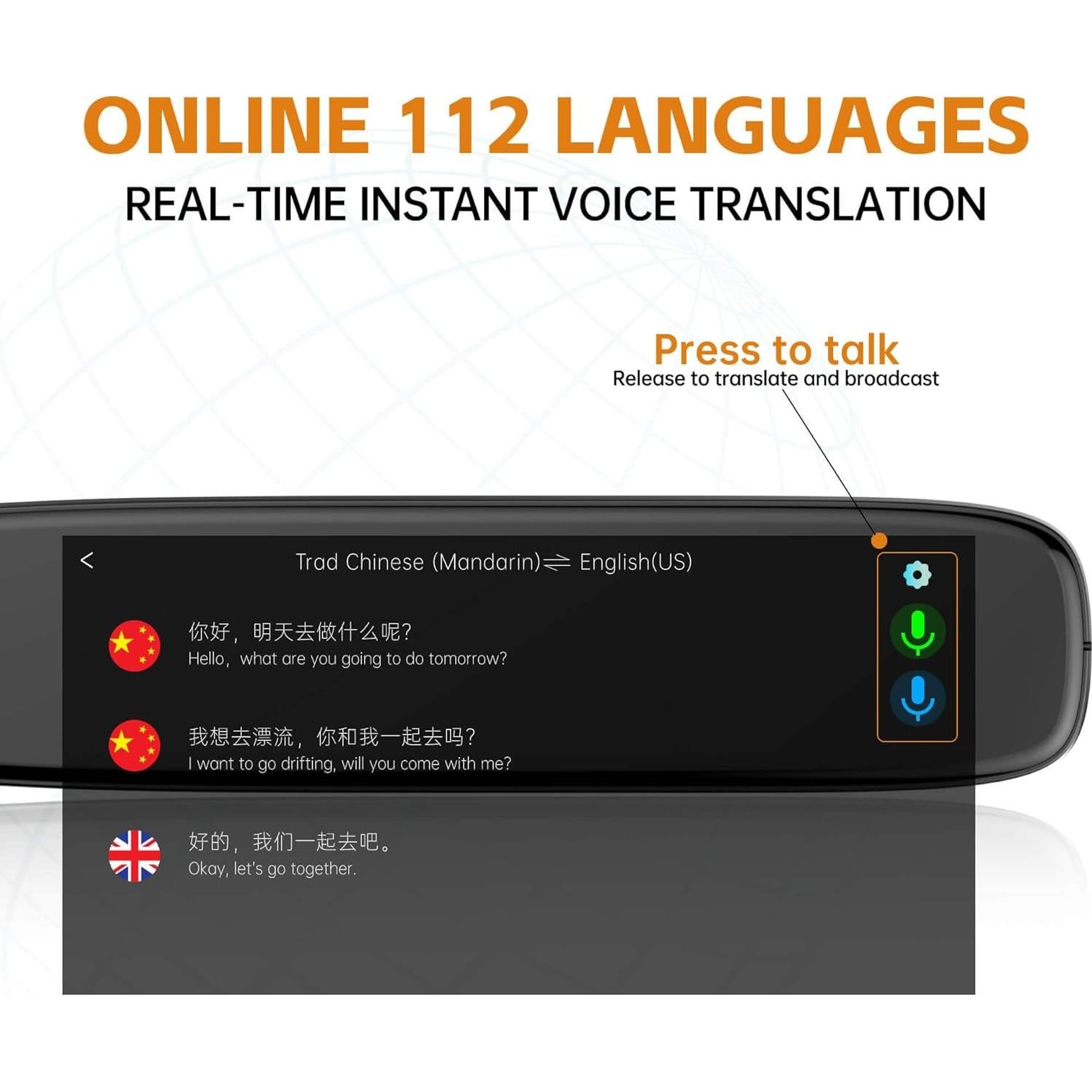 Bolígrafo Traductor Portátil Shenzhen A26S - 112 Idiomas, OCR