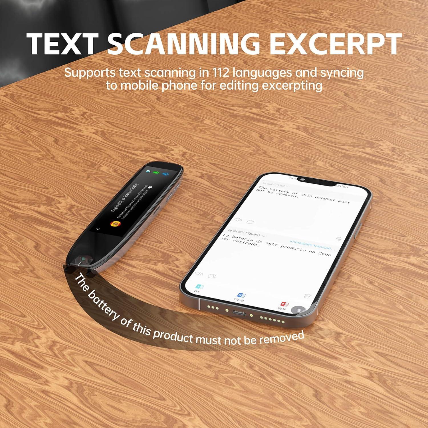 Bolígrafo Traductor Portátil Shenzhen A26S - 112 Idiomas, OCR