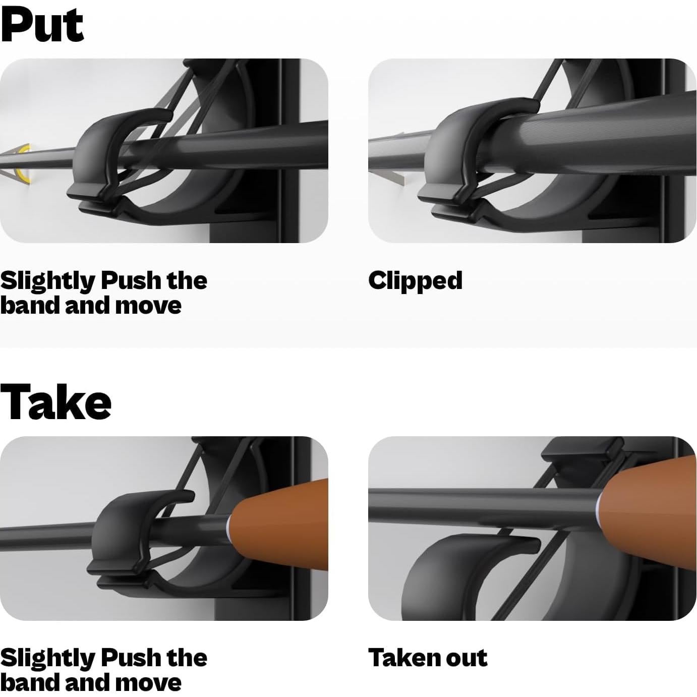 Soporte de cañas de pescar OJYDOIIIY para 6 cañas de garaje