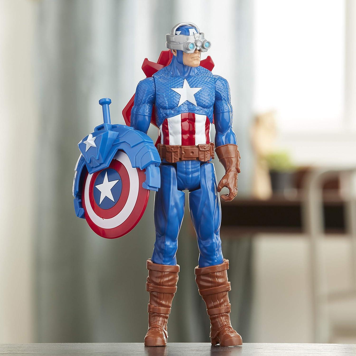 Figura Capitán América 30 cm Hasbro Titan Hero Blast Gear