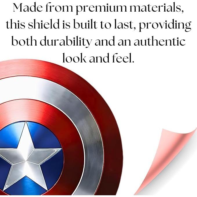 Escudo Redondo de Aluminio Captain 30 cm Hecho a Mano