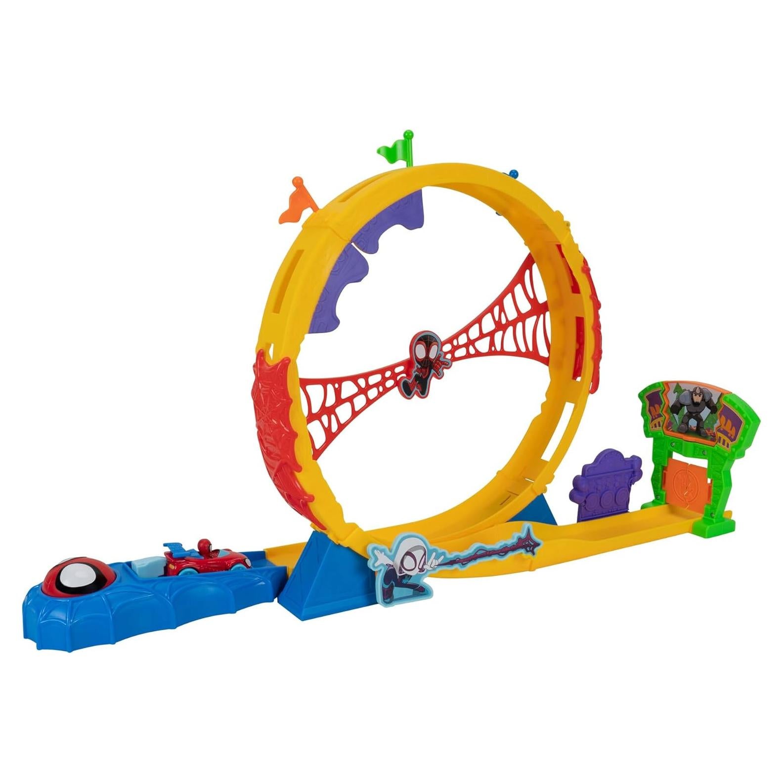 Set de Pista Super Loop MARVEL Spidey 71 cm con Lanzador
