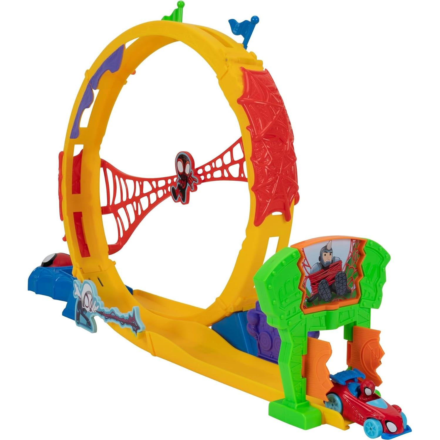 Set de Pista Super Loop MARVEL Spidey 71 cm con Lanzador