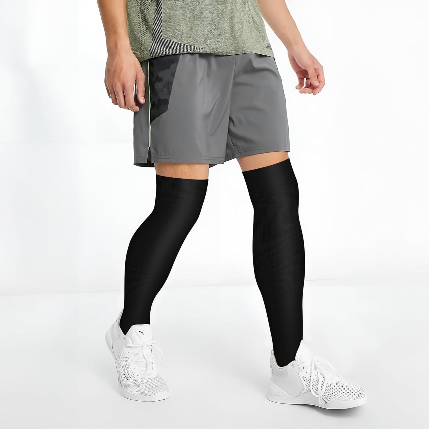 Medias de Compresión CHARMKING 3 Pares para Correr y Ciclismo