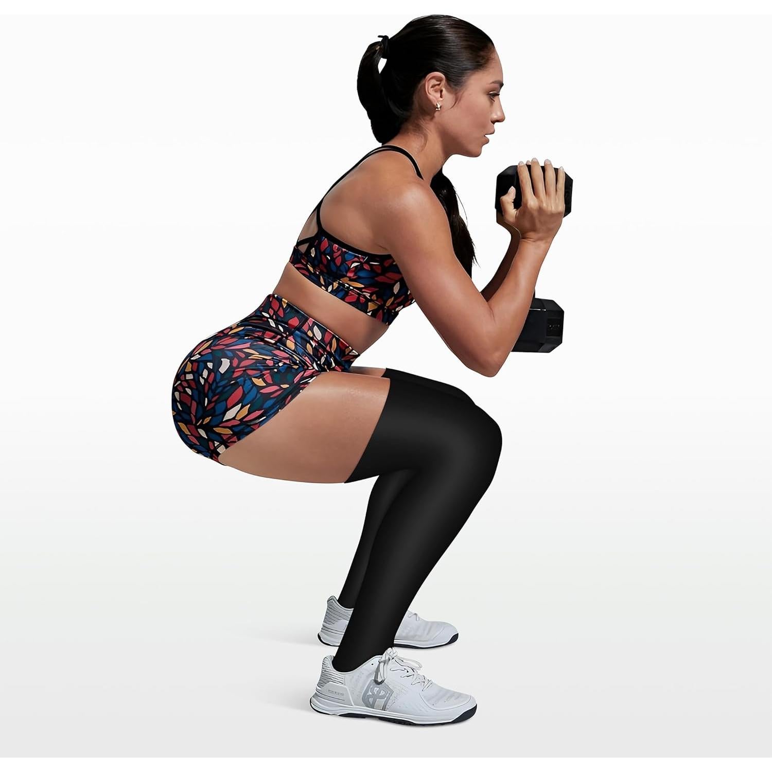 Medias de Compresión CHARMKING 3 Pares para Correr y Ciclismo