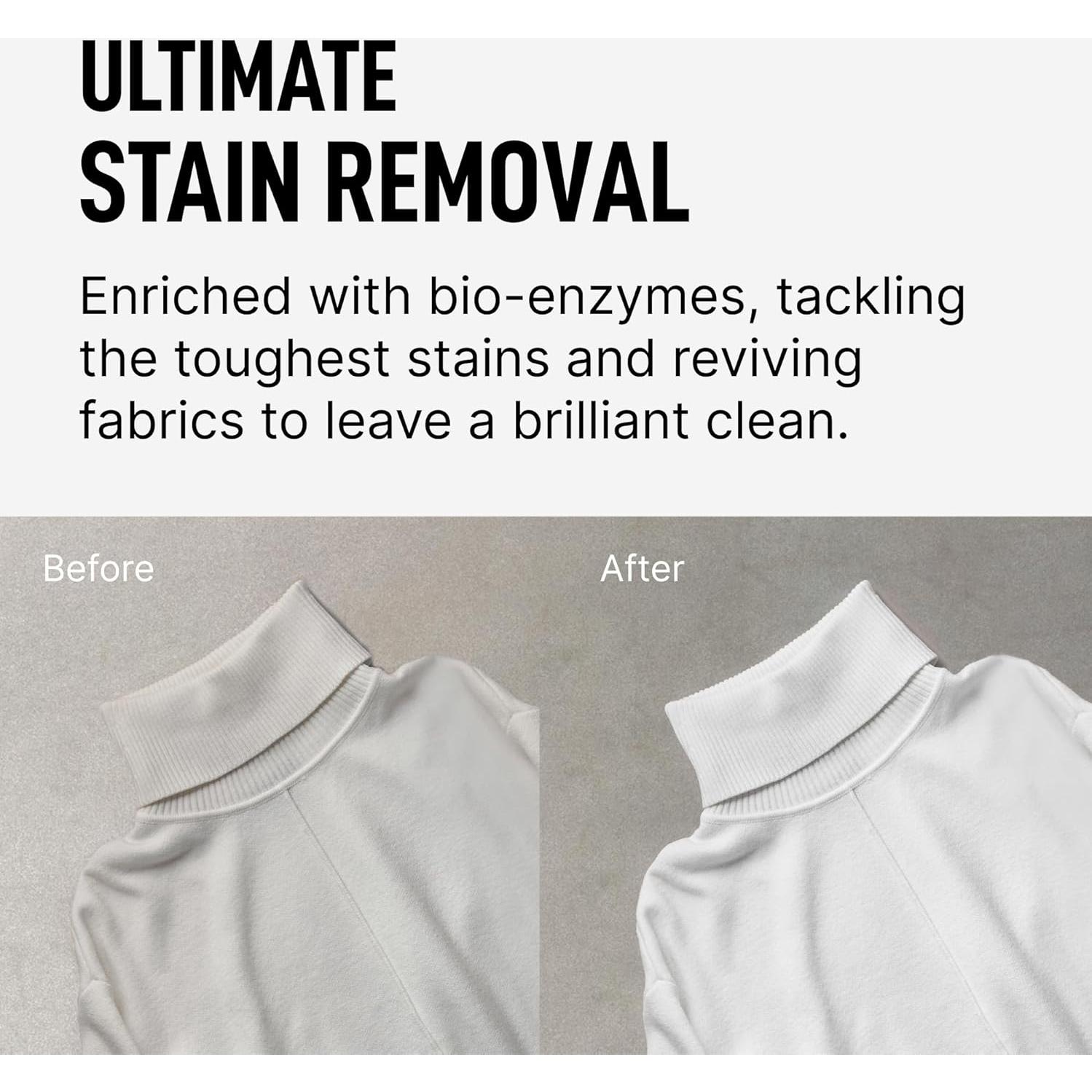 Detergente para Ropa Salsa de Lavandería 69 Paquetes + Aumentador 311ml Sándalo