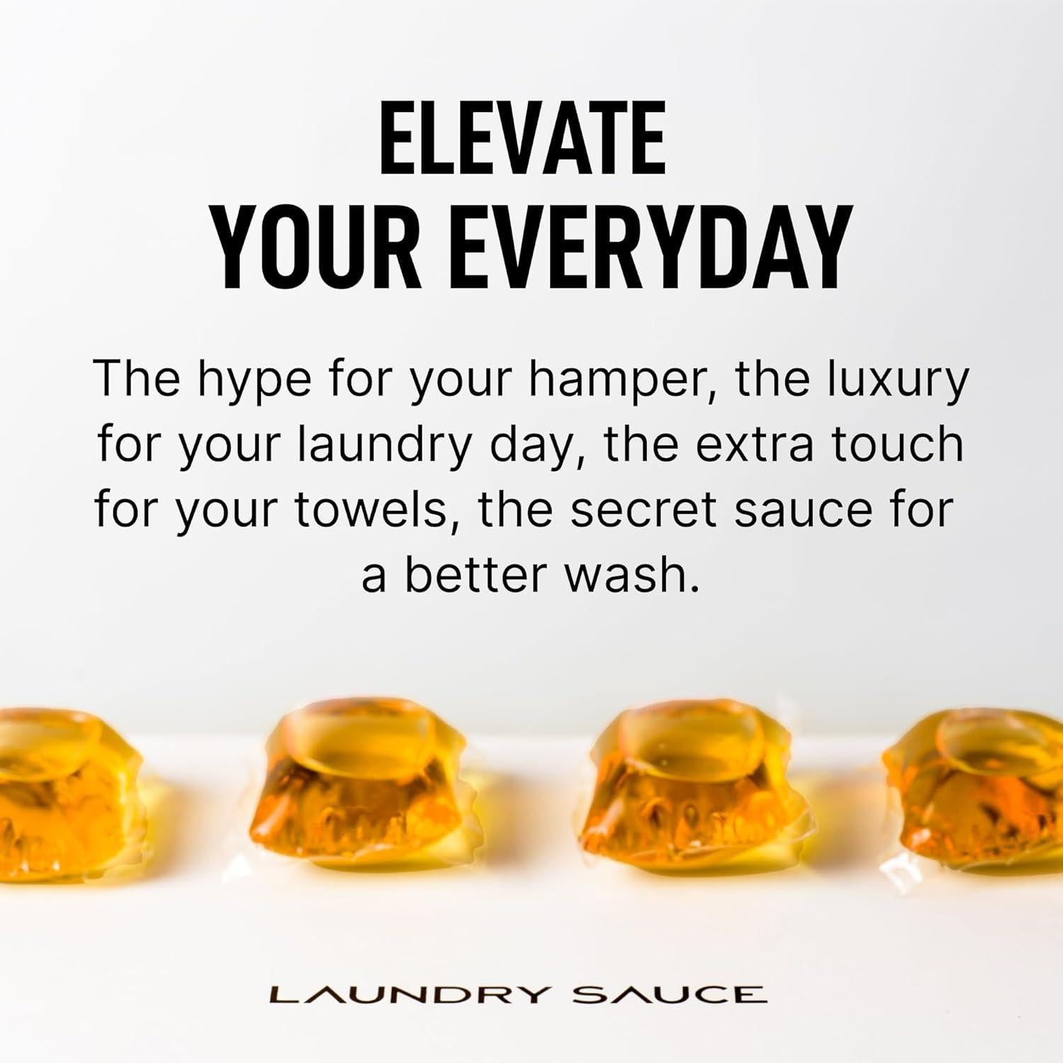 Detergente para Ropa Salsa de Lavandería 69 Paquetes + Aumentador 311ml Sándalo