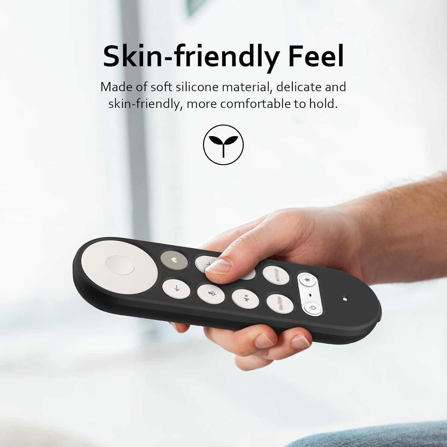Funda Remota de Silicona para Google TV Streamer 4K 2024 - Negro