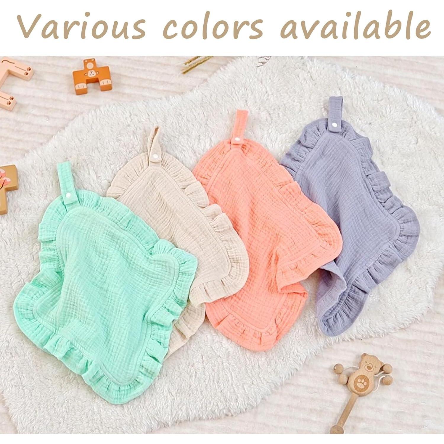 Muselinas de Algodón Orgánico PEIPEIWU - Paquete de 2 Gris