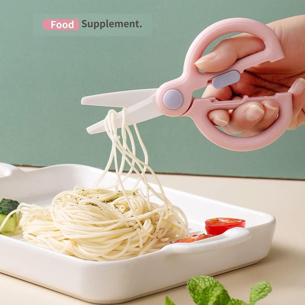 Tijeras de Cerámica DAMPEN para Bebés con Estuche Rosa y Verde