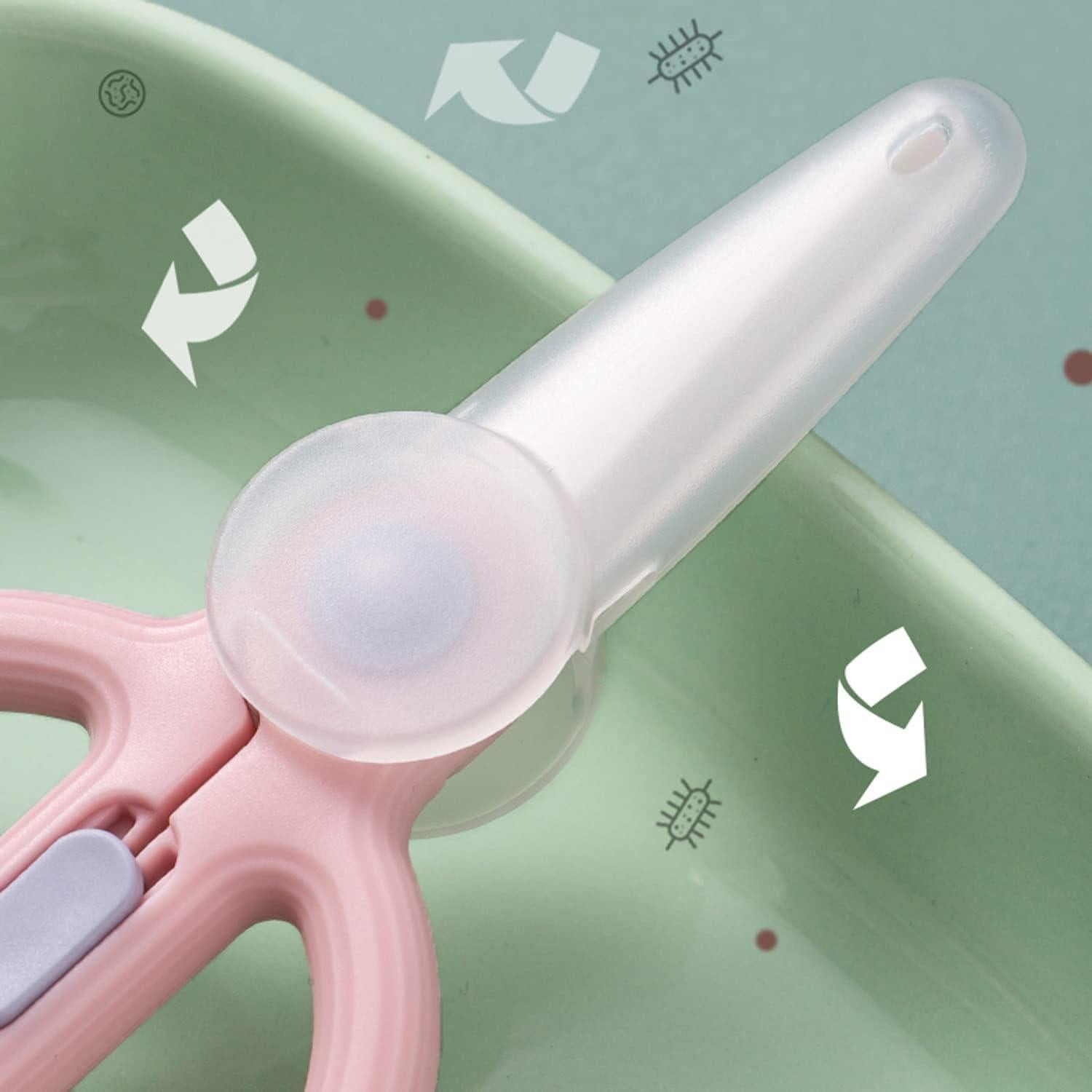 Tijeras de Cerámica DAMPEN para Bebés con Estuche Rosa y Verde