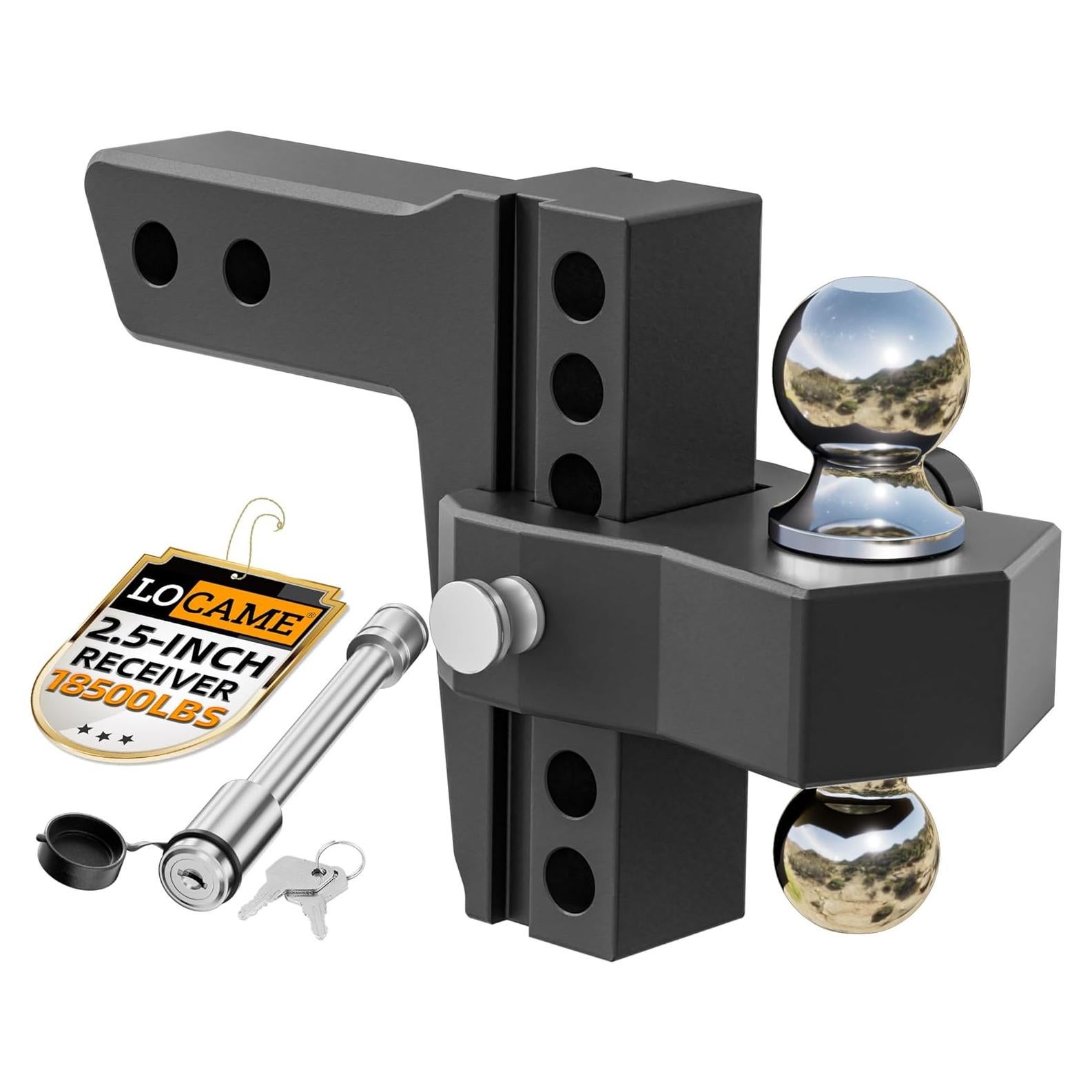 Enganche de Remolque Ajustable LOCAME LC0025 18,500 lbs Negro