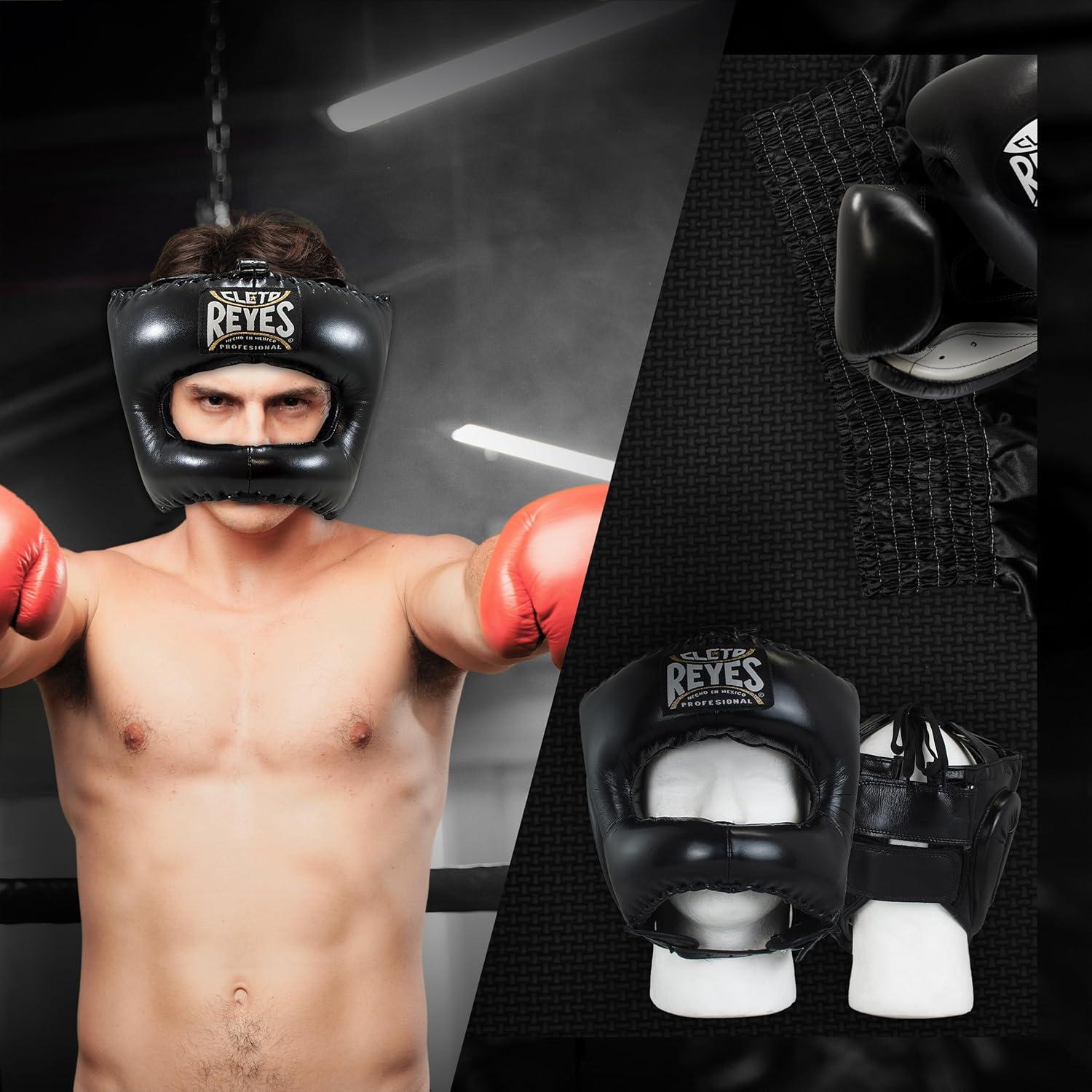 Casco de Boxeo Tradicional Cleto Reyes Unisex Negro Ajustable