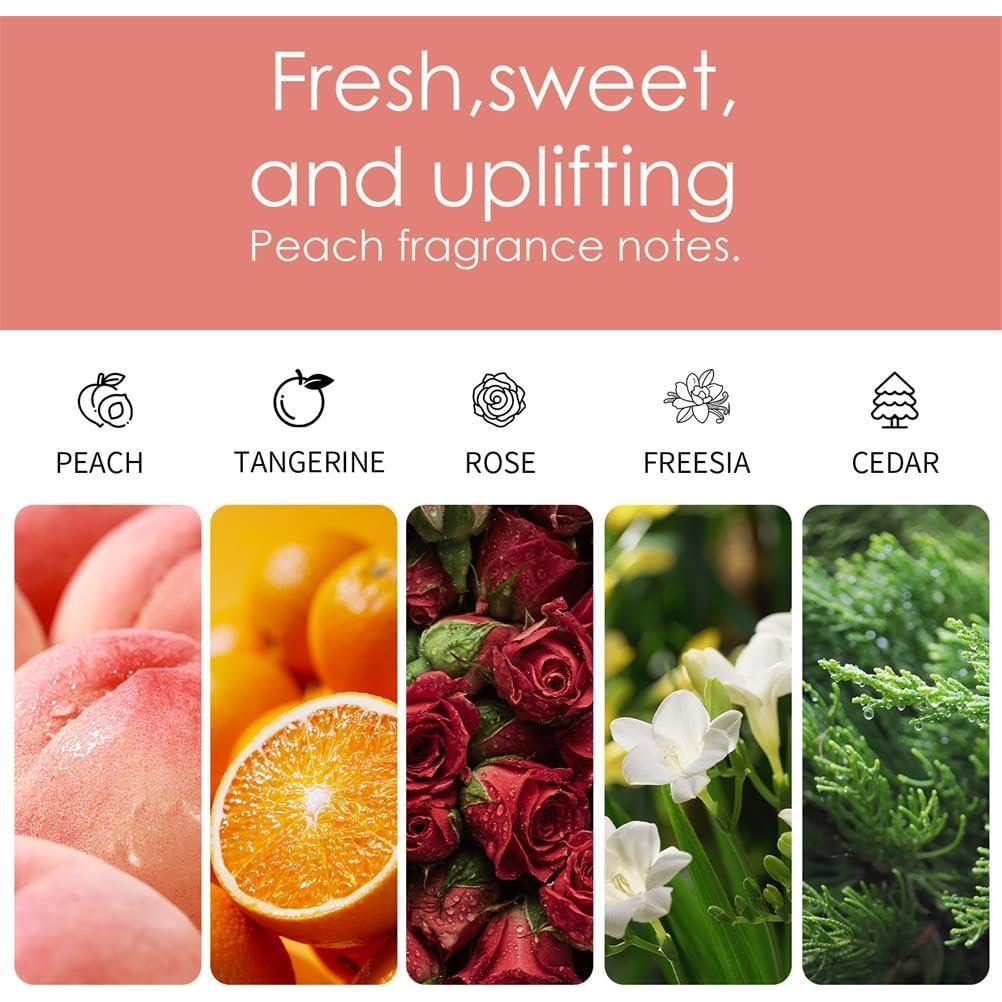 Vela Aromática de Cristal Rosa Perekond 100% Soja 8.89cm