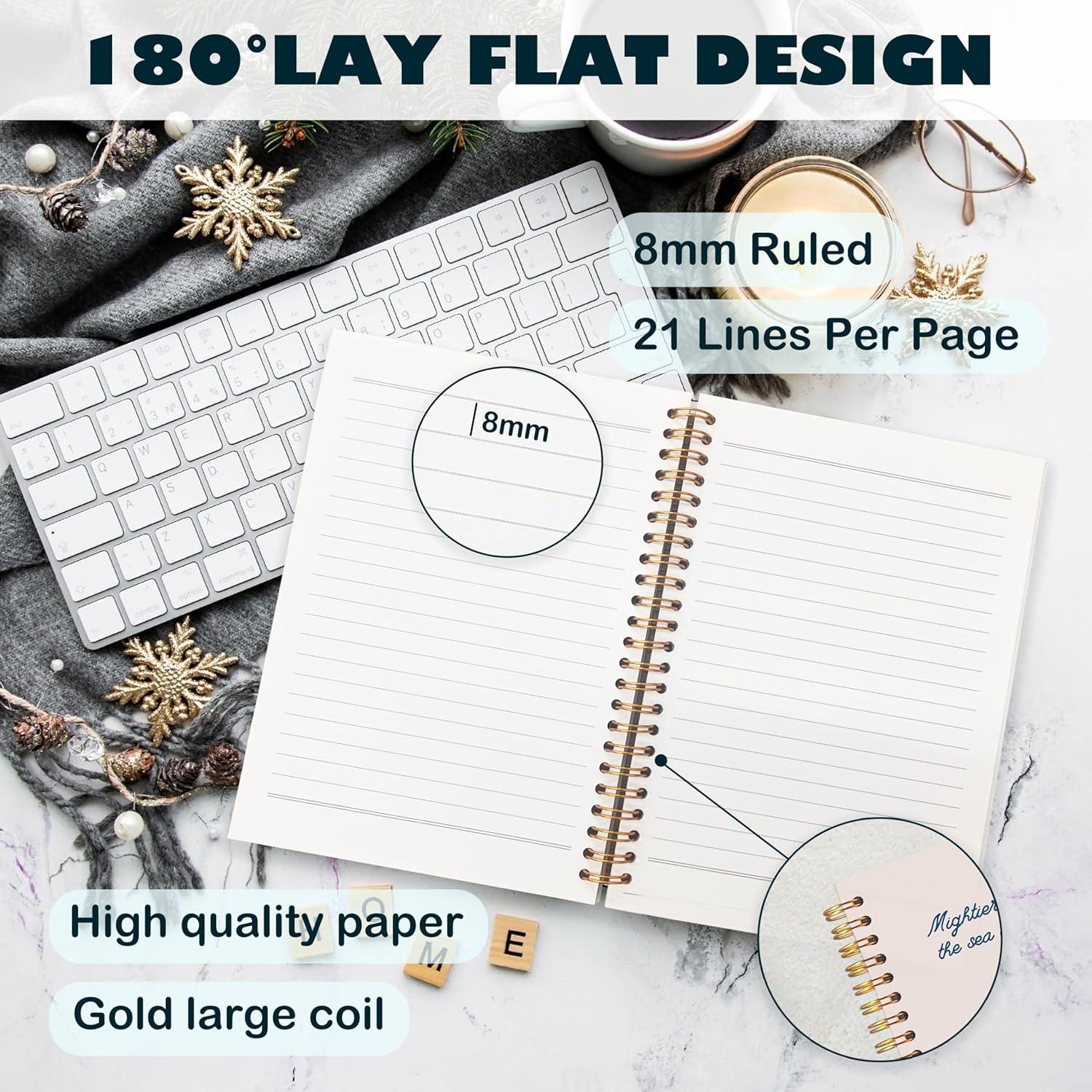 Diario Espiral BearCake - Más Poderoso Que Las Olas, 20.8x13.9 cm