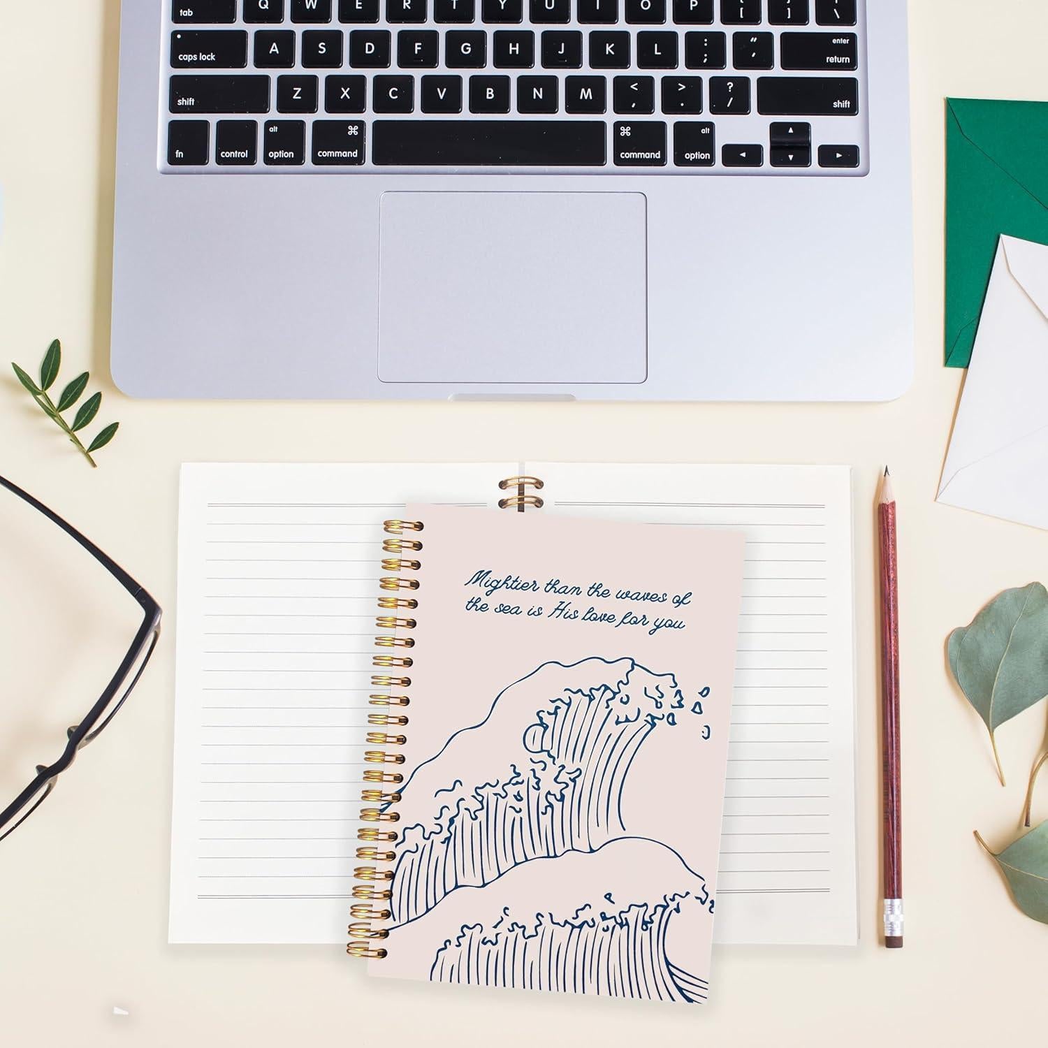 Diario Espiral BearCake - Más Poderoso Que Las Olas, 20.8x13.9 cm