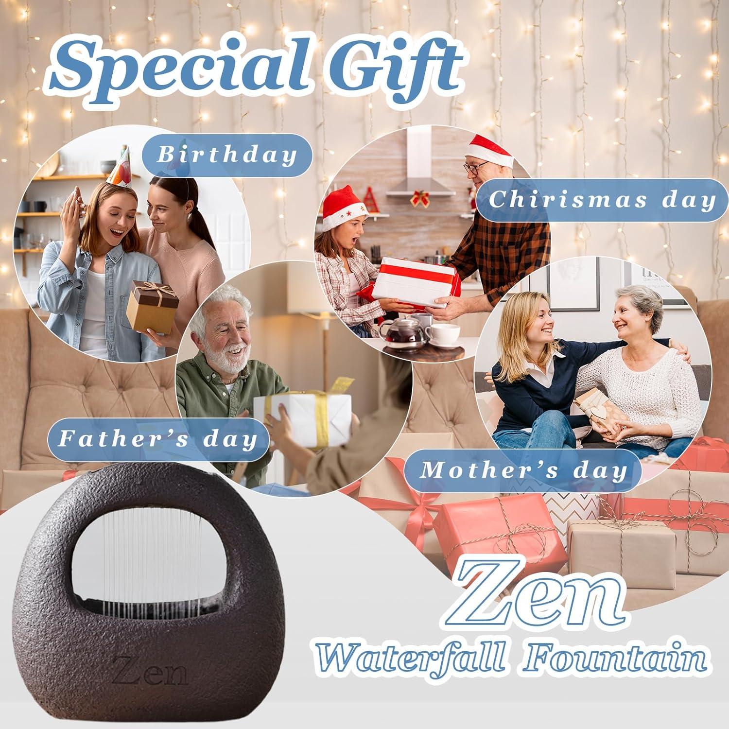 Fuente de Agua Zen Tolatr 1.30 kg Cascada Relajante Interior