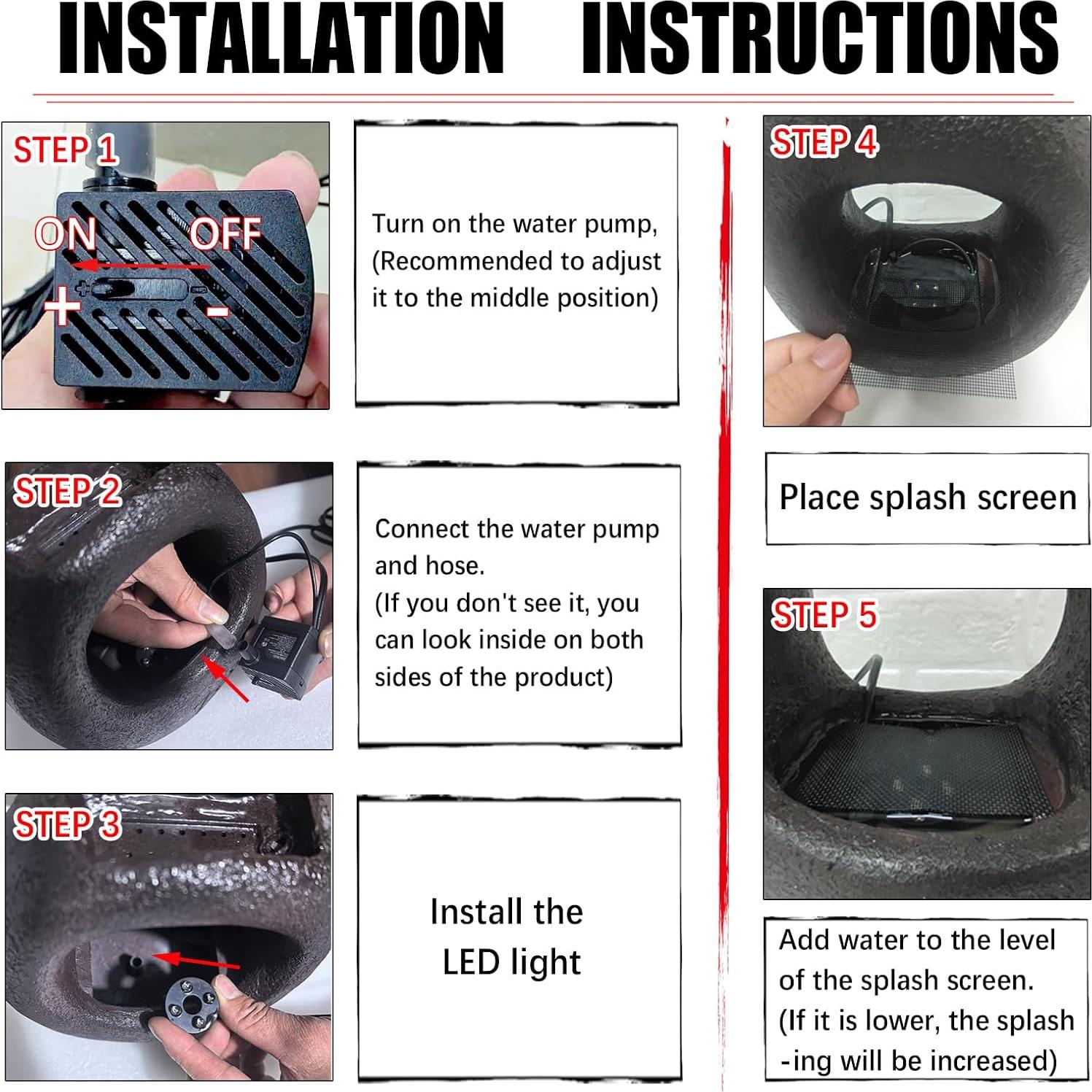 Fuente de Agua Zen Tolatr 1.30 kg Cascada Relajante Interior
