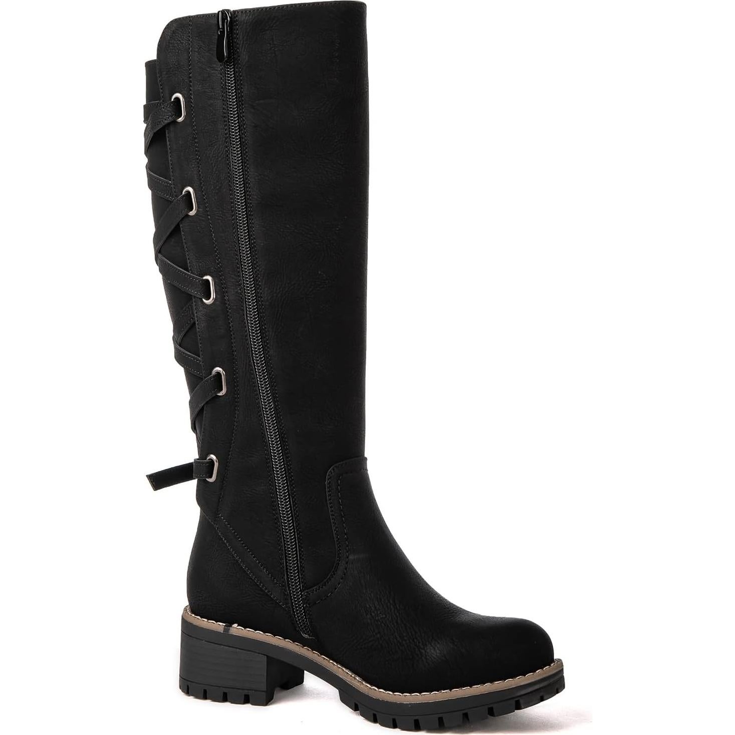 Botas Altas de Motocicleta para Mujer Globalwin GW-W22YY07 Negro