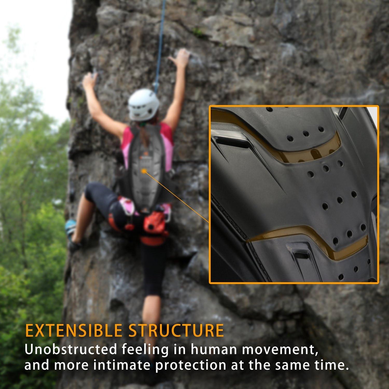 Protector de Espalda RIDBIKER Ajustable Unisex para Motociclismo