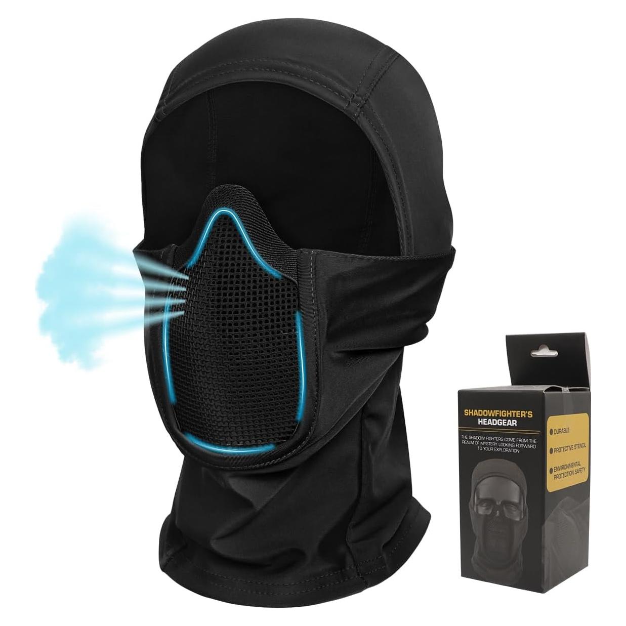 Máscara Balaclava Táctica Qavctw para Todo el Rostro - Unisex