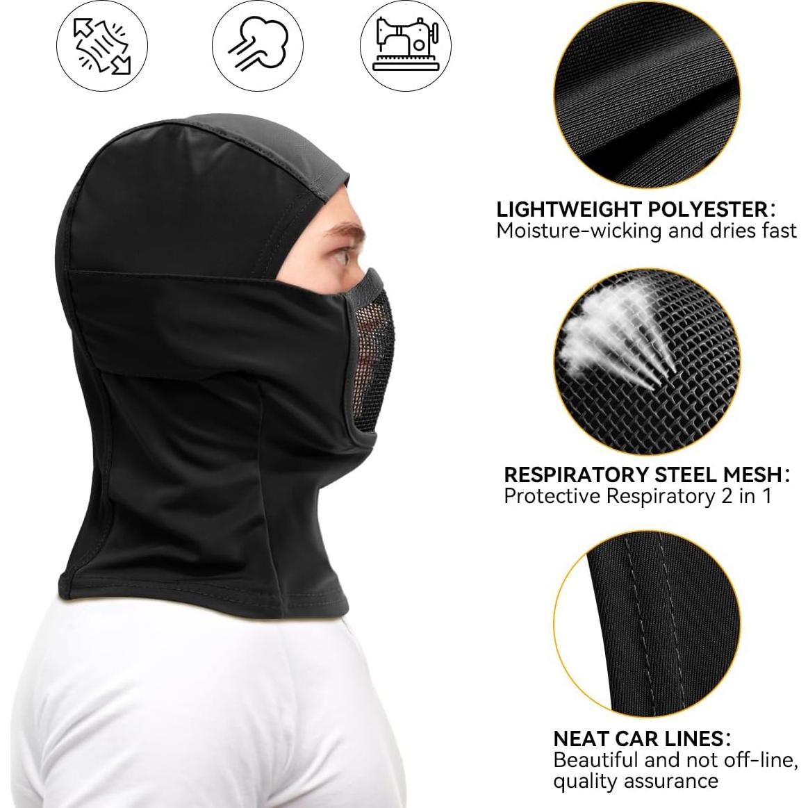 Máscara Balaclava Táctica Qavctw para Todo el Rostro - Unisex