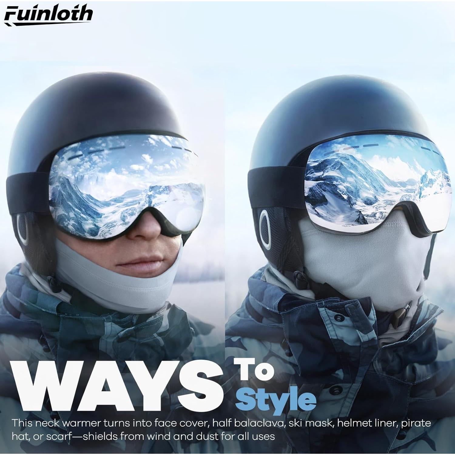 Gaiter de Cuello Térmico Fuinloth 2 Pack para Climas Fríos