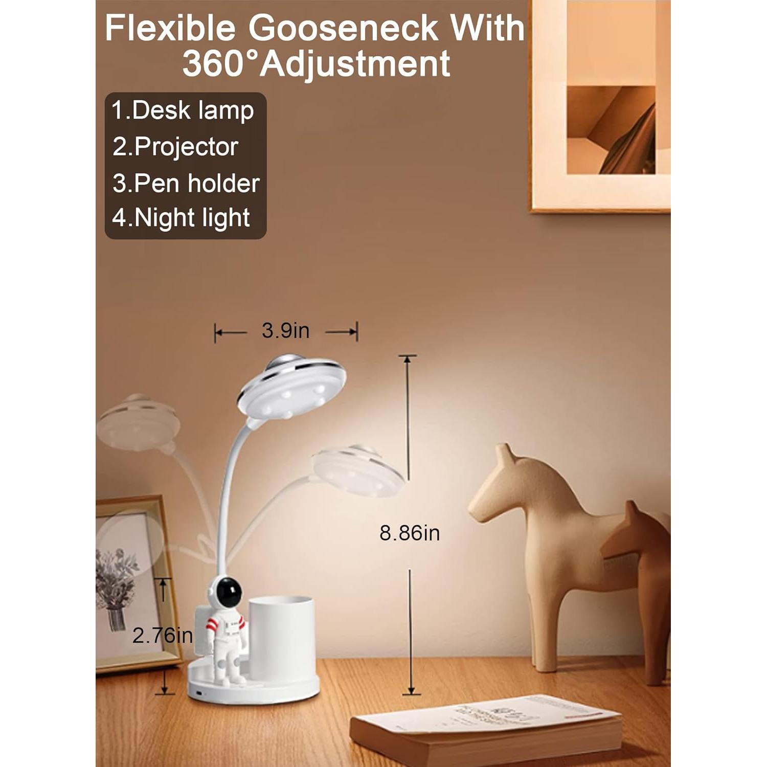 Lámpara de Escritorio Astronauta WLHONG LED Proyector Estrellas