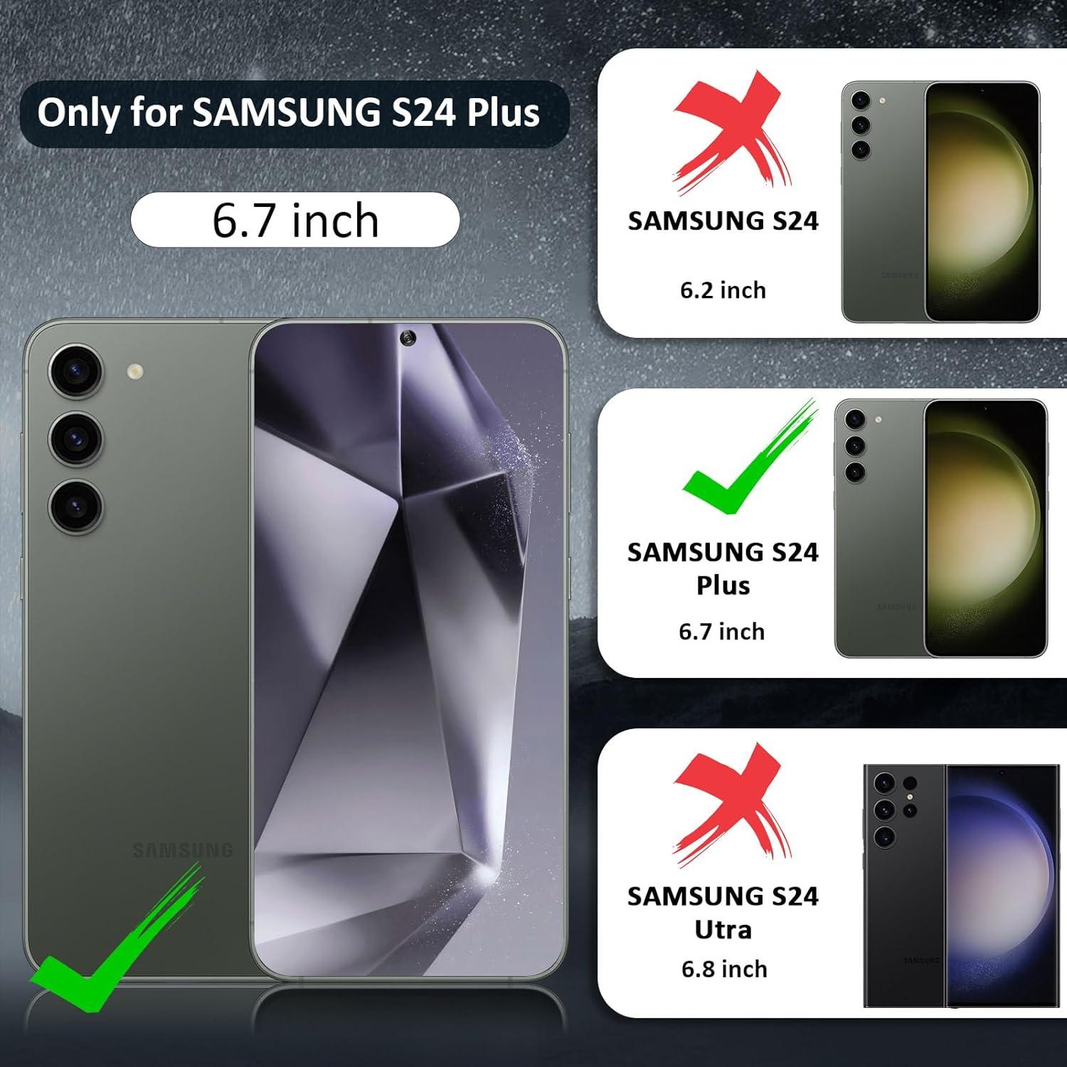 Funda Magnética ZOEII para Samsung Galaxy S24 Plus 6.7" Negra