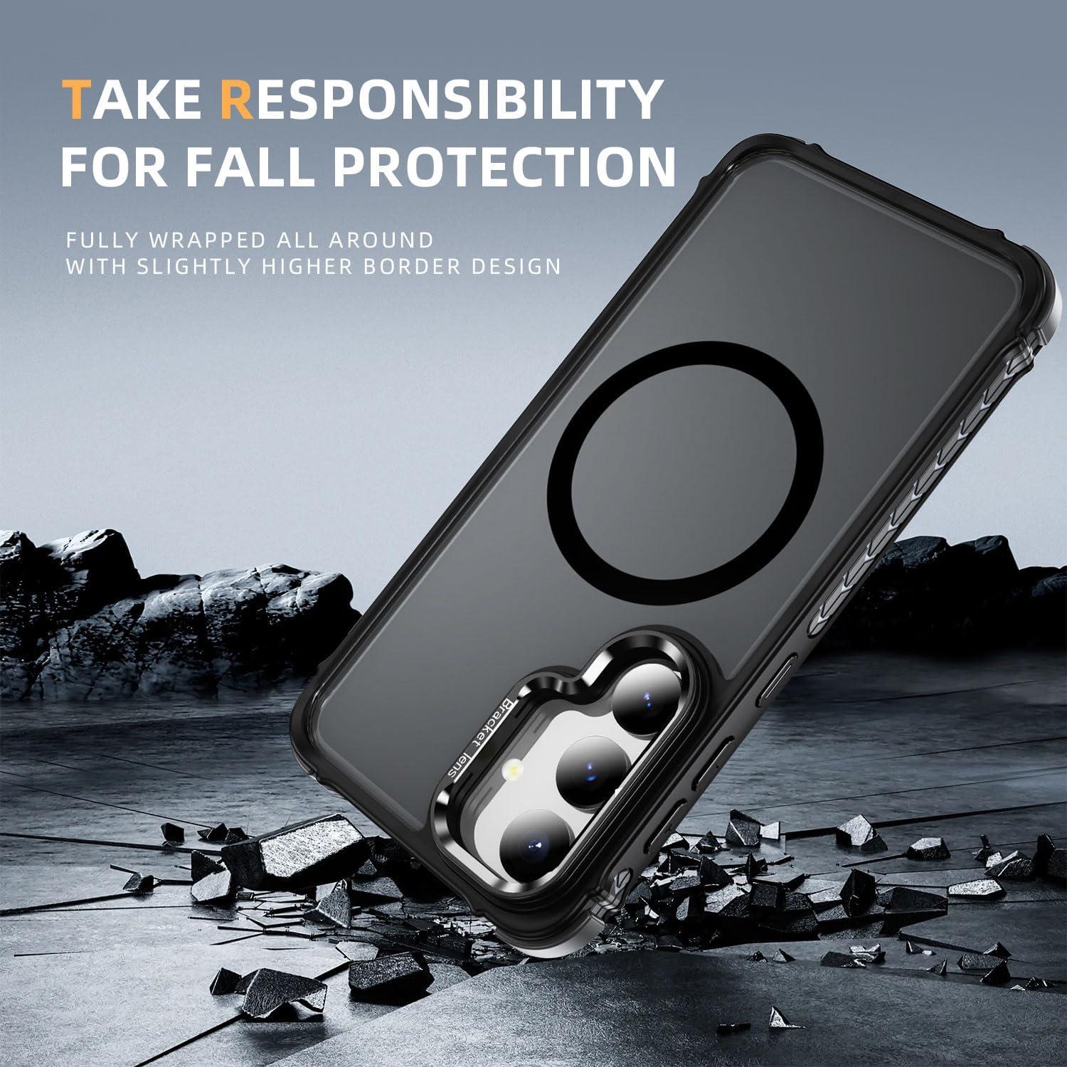 Funda Magnética ZOEII para Samsung Galaxy S24 Plus 6.7" Negra