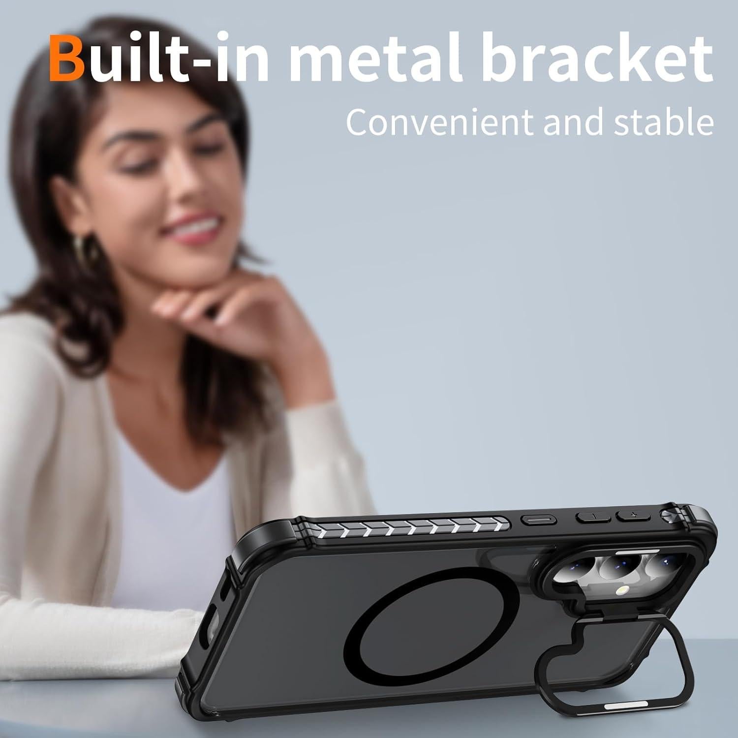 Funda Magnética ZOEII para Samsung Galaxy S24 Plus 6.7" Negra