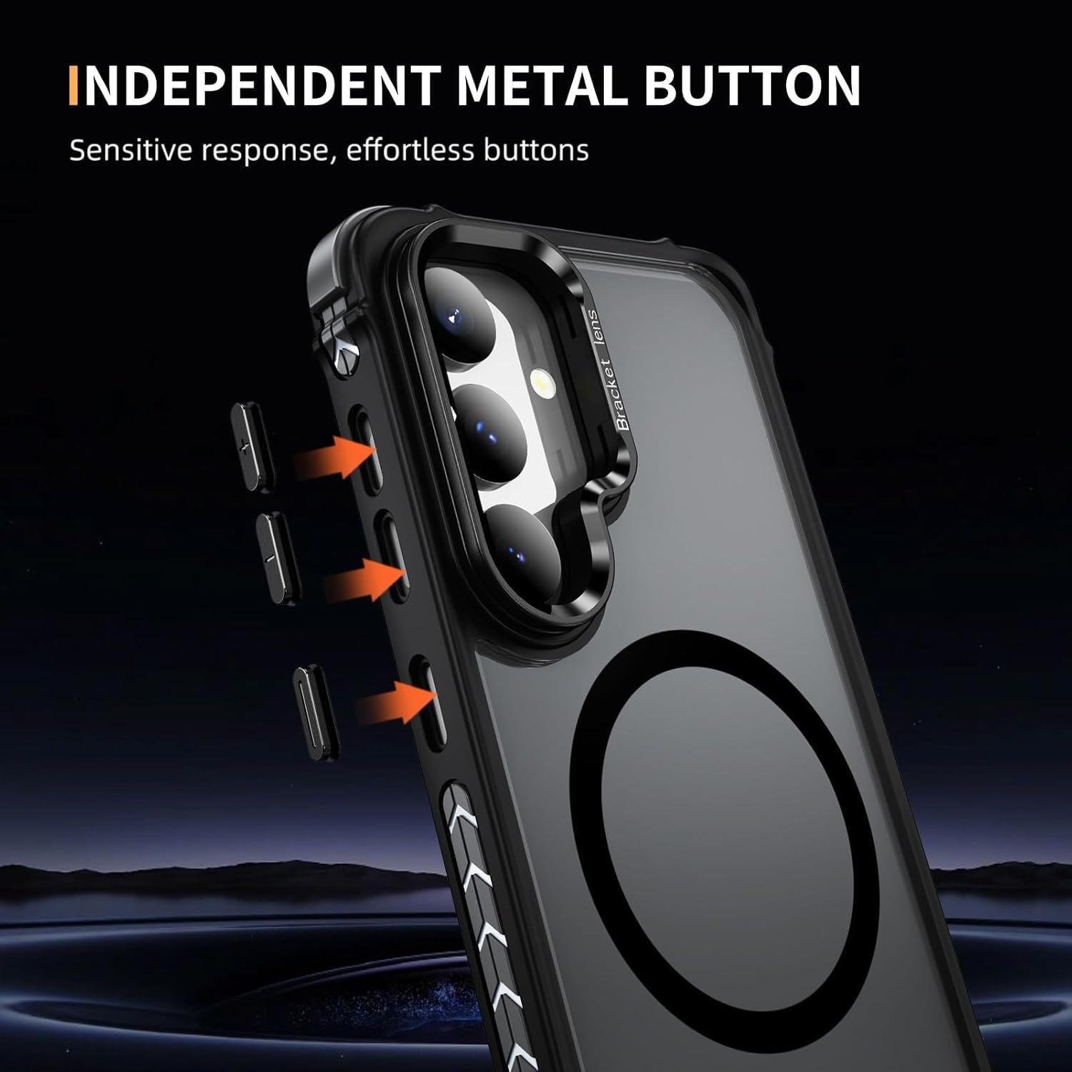 Funda Magnética ZOEII para Samsung Galaxy S24 Plus 6.7" Negra