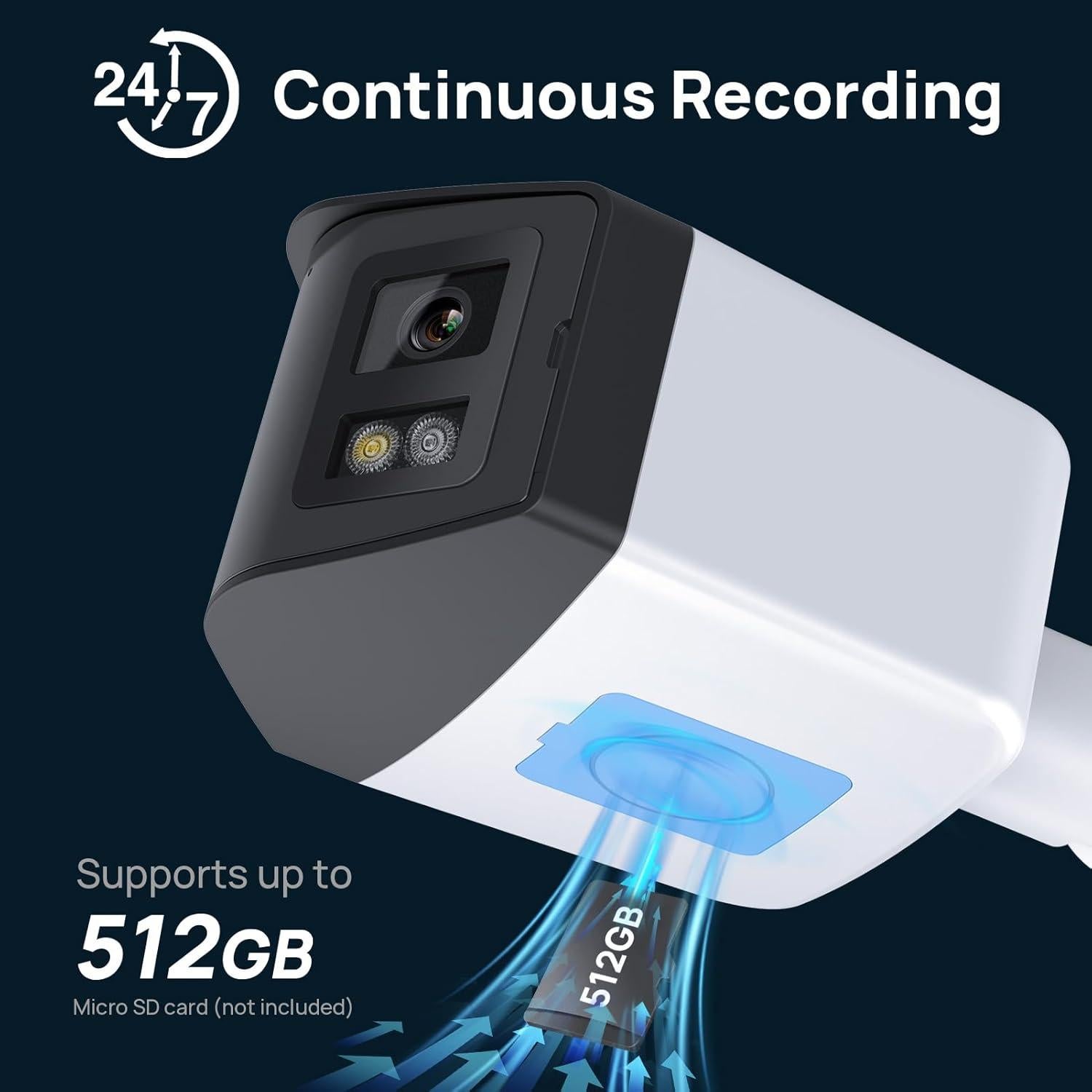 Cámara de Seguridad IP PoE Panoeagle 4MP Doble Lente 180°