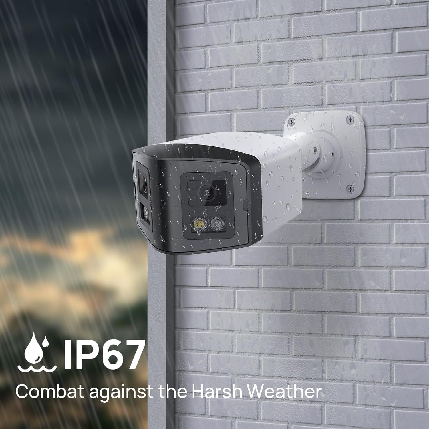 Cámara de Seguridad IP PoE Panoeagle 4MP Doble Lente 180°
